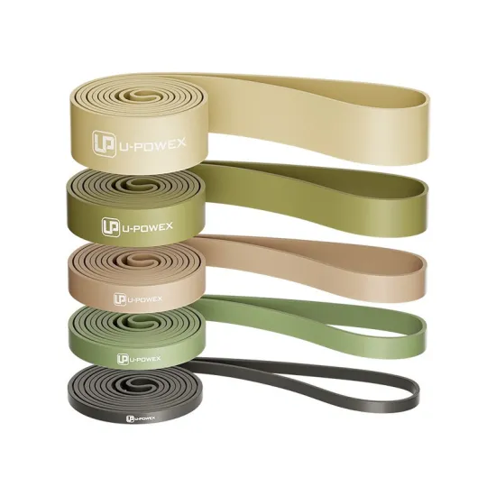 Резинові петлі для тренувань U-POWEX Pull up band set 5шт. (2.3-18.1kg) Olive