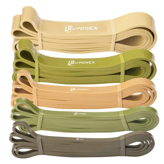 Резинові петлі для тренувань U-POWEX Pull up band set 5шт. (2.3-18.1kg) Olive