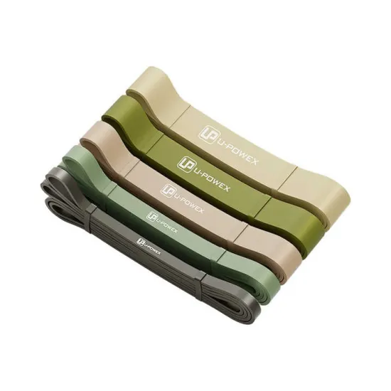 Резинові петлі для тренувань U-POWEX Pull up band set 5шт. (2.3-18.1kg) Olive