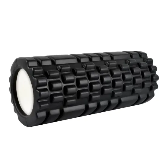 Масажний ролик (роллер) U-POWEX EVA foam roller (33x14см.) Black