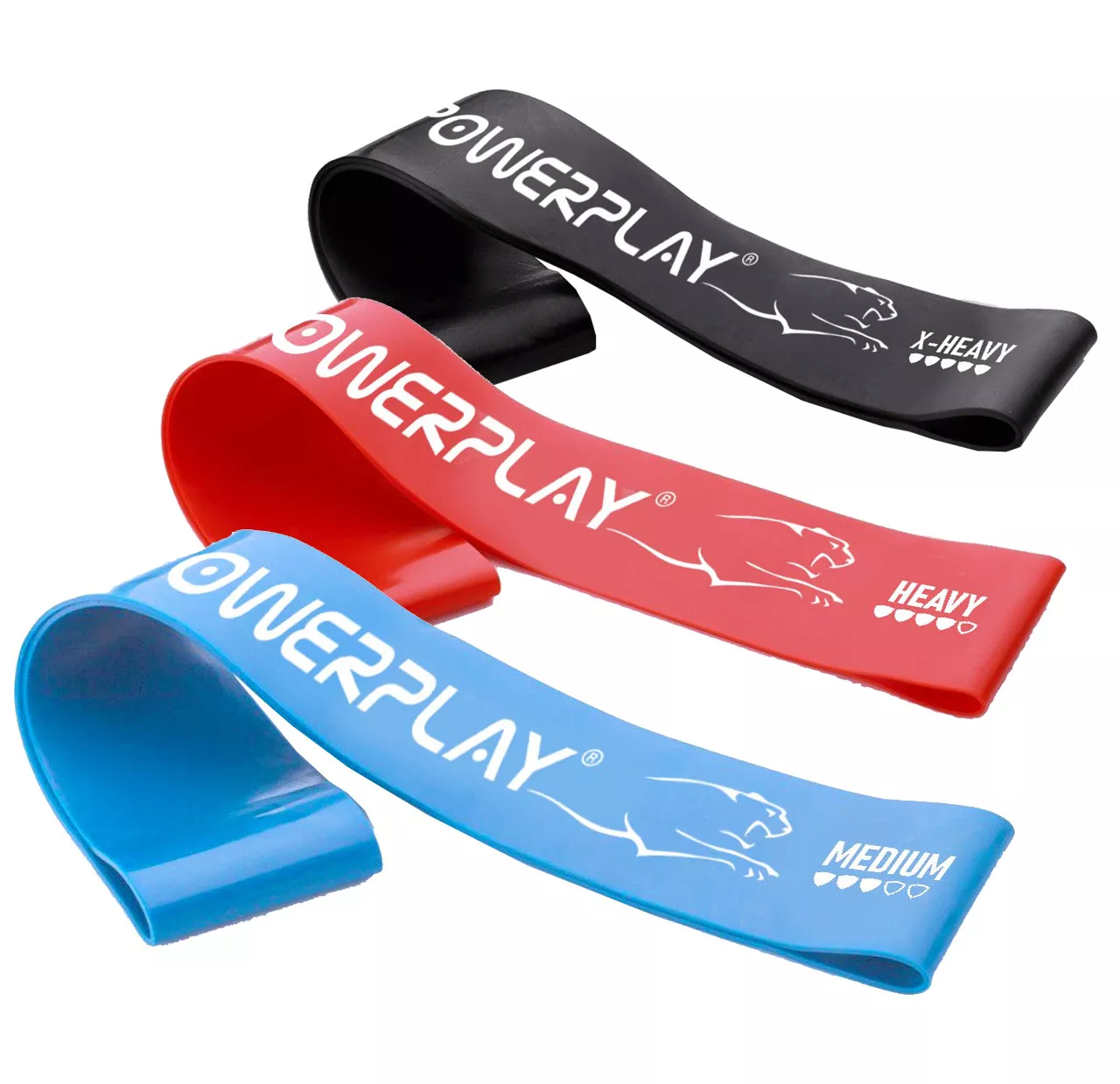 Резинки для фитнеса PowerPlay 4113 Mini Power Band Set набор из 3 шт. (сопротивление 10-20 кг)