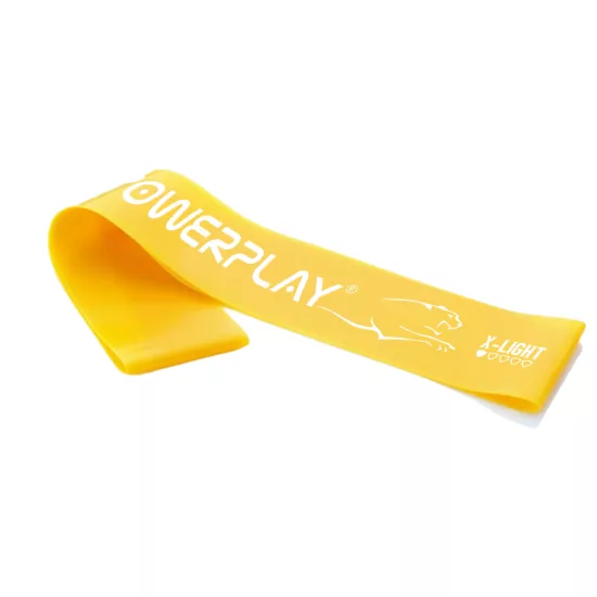 Резинка для фітнесу (стрічка-еспандер) PowerPlay 4113 Mini Power Band 0.4мм. Жовта (опір 1-3 кг)