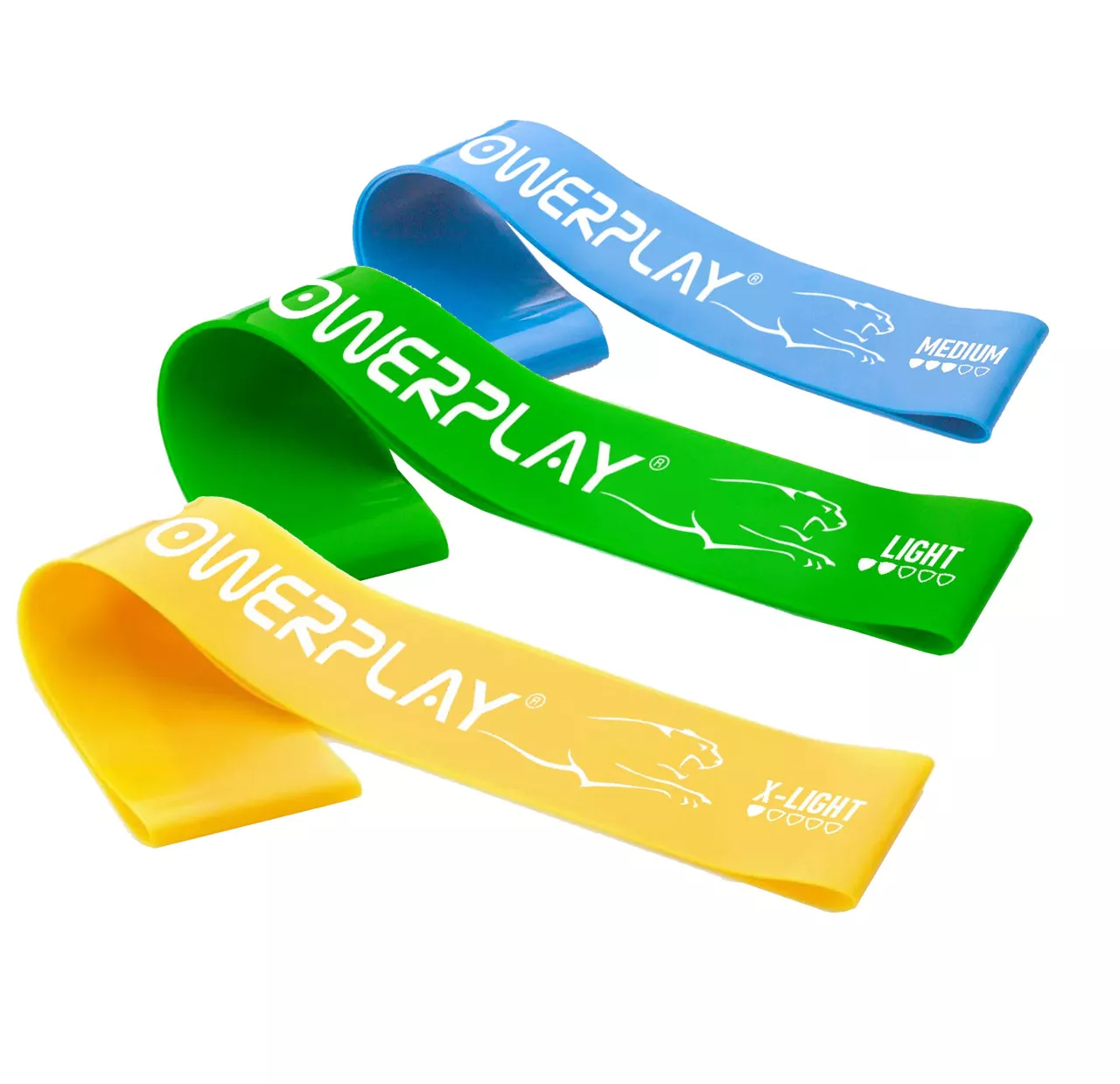 Резинки для фитнеса PowerPlay 4113 Mini Power Band Set набор из 3 шт. (сопротивление 1-10 кг)
