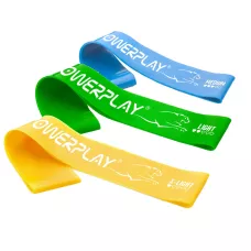 Резинки для фітнесу PowerPlay 4113 Mini Power Band Set набір із 3 шт. (опір 1-10 кг)