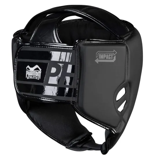 Боксерский шлем Phantom APEX Open Face Head Protection Black-универсальный