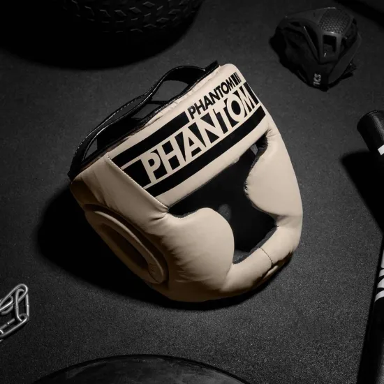 Боксерский шлем Phantom APEX Full Face Sand-универсальный