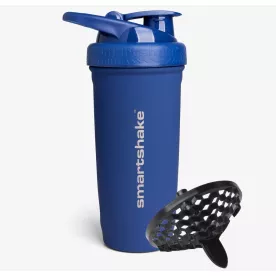 Шейкер спортивный SmartShake металевий Reforce Stainless Steel 30oz/900ml Navy Blue