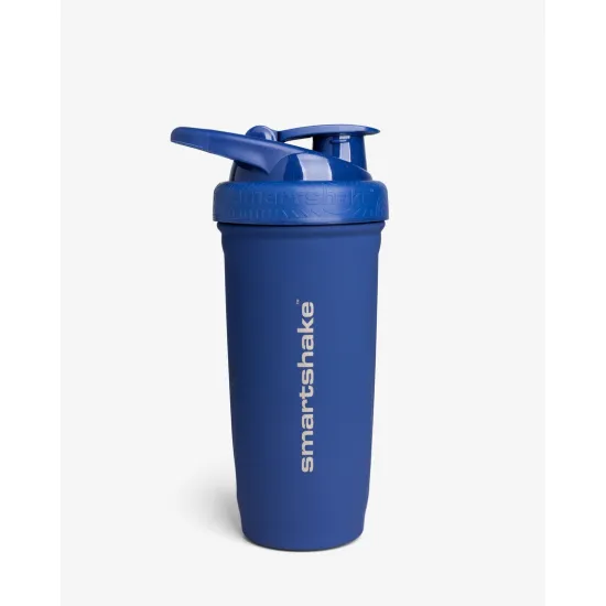 Шейкер спортивный SmartShake металевий Reforce Stainless Steel 30oz/900ml Navy Blue