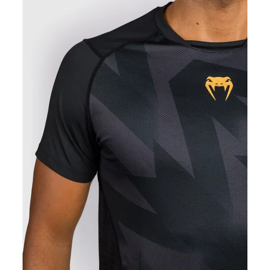 Футболка Venum Razor Dry Tech T-shirt Black/Gold-S