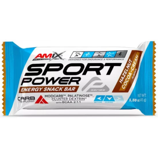 Батончик Performance Amix Sport Power Energy Snack Bar 45г-ореховый какао-крем