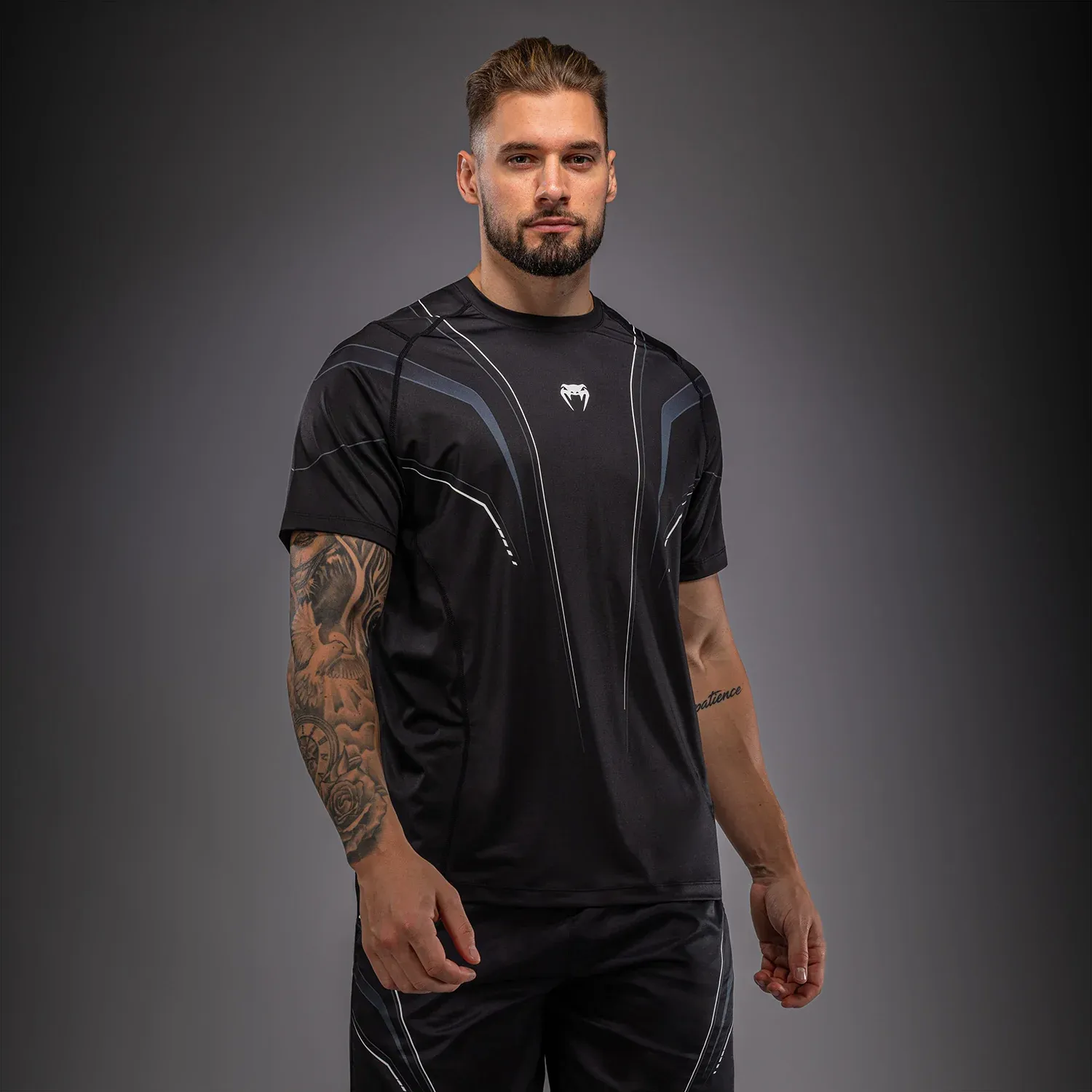 Футболка Venum Streamline Dry-Tech T-Shirt Black/White-S