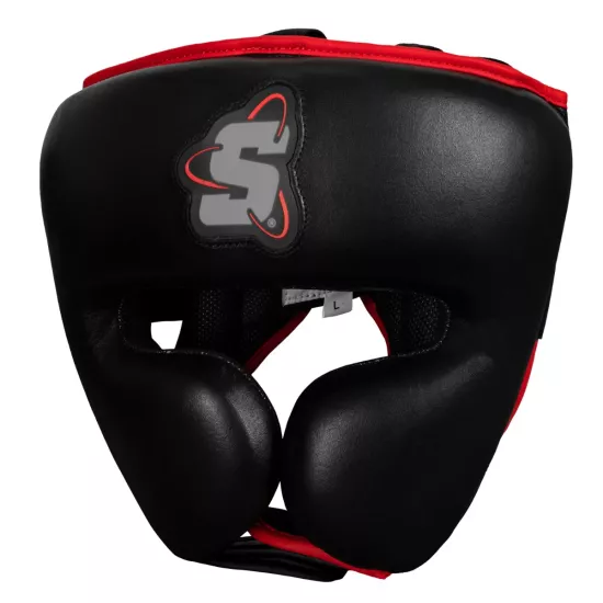 Боксерський шолом TITLE SCYntz Leather Headgear Black-S/M