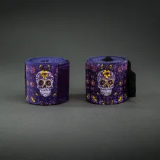 Бинти Venum Kontact Evo Santa Muerte Handwraps Dark Purple-3м