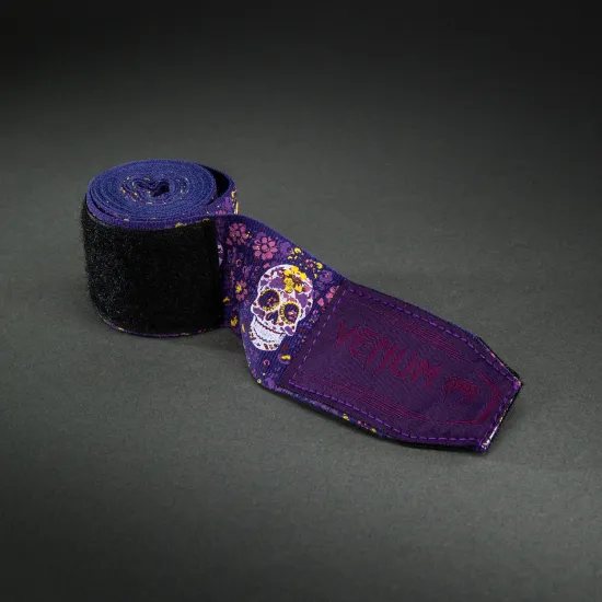 Бинти Venum Kontact Evo Santa Muerte Handwraps Dark Purple-3м