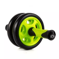 Колесо для пресса двойное PowerPlay 4327 Dual-Core Ab Wheel Черно-зеленое