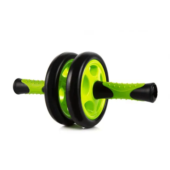 Колесо для пресса двойное PowerPlay 4327 Dual-Core Ab Wheel Черно-зеленое