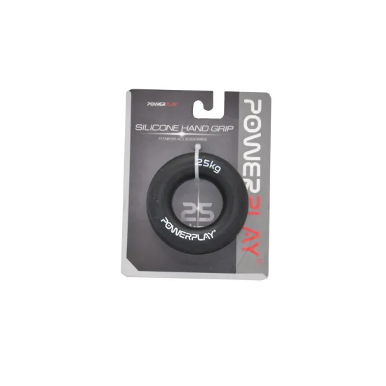 Еспандер кистьовий силіконовий PowerPlay PP-4324 Hand Grip Ring Hard 25 кг. Чорний
