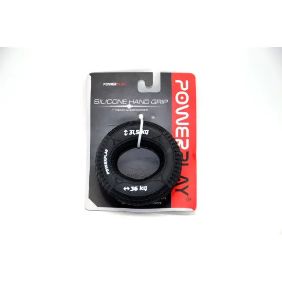 Еспандер кистьовий силіконовий PowerPlay PP-4330 Hand Grip Loops Hard 31.5-36 кг. Чорний