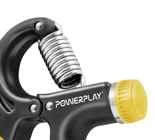 Еспандер кистьовий PowerPlay PP-4323 з регульованим навантаженням 10-40 кг. Strength Grip Чорно-жовтий