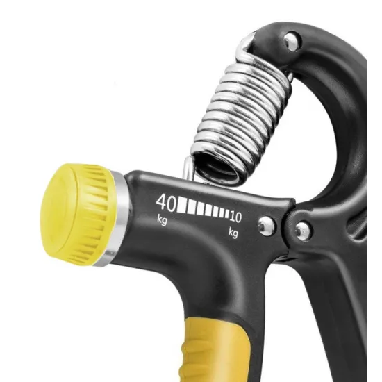 Еспандер кистьовий PowerPlay PP-4323 з регульованим навантаженням 10-40 кг. Strength Grip Чорно-жовтий