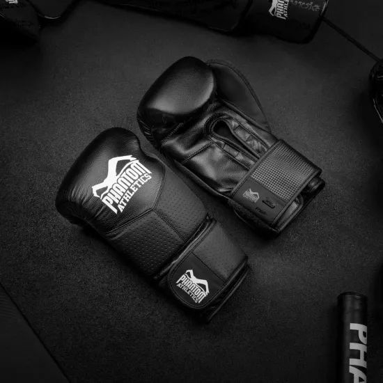 Боксерські рукавиці Phantom RIOT Pro Black 10 унцій