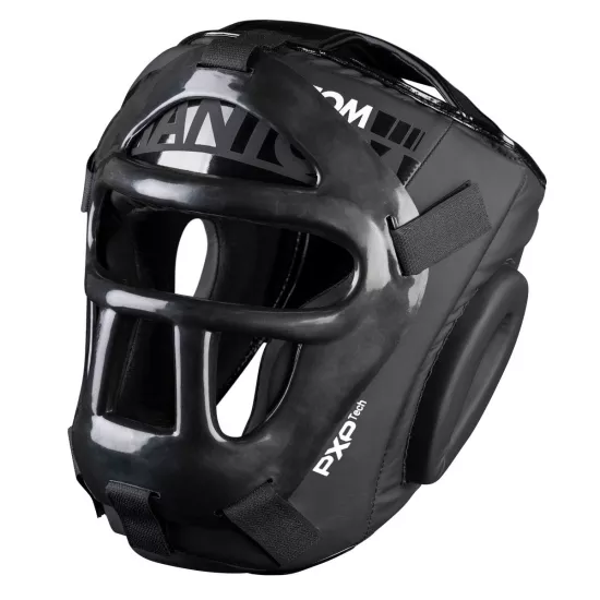 Боксерский шлем Phantom APEX Cage Black-универсальный