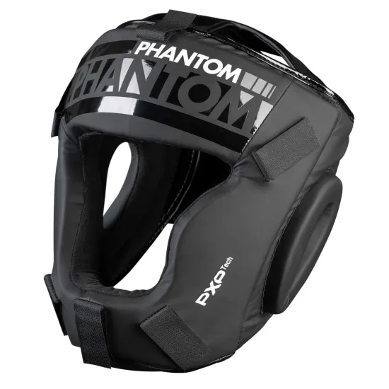 Боксерский шлем Phantom APEX Cage Black-универсальный