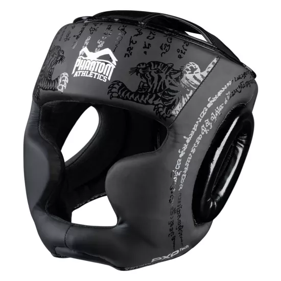 Боксерський шолом Phantom Muay Thai Full Face Black-универсальный
