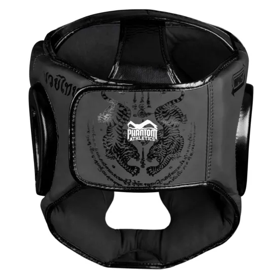 Боксерський шолом Phantom Muay Thai Full Face Black-универсальный