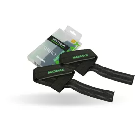 Лямки для тяги MadMax MFA-269 Non slide & slip wrist straps Black