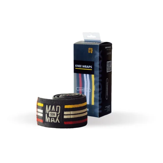 Бинты на колени MadMax MFA-292 Knee Wraps Black