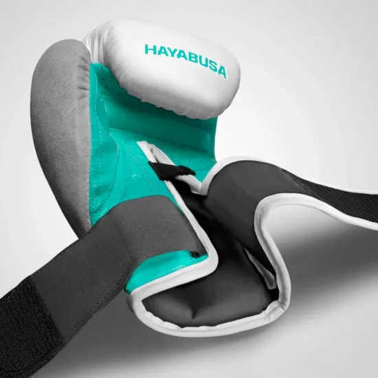 Перчатки для бокса Hayabusa T3 Boxing Gloves White/Teal-10