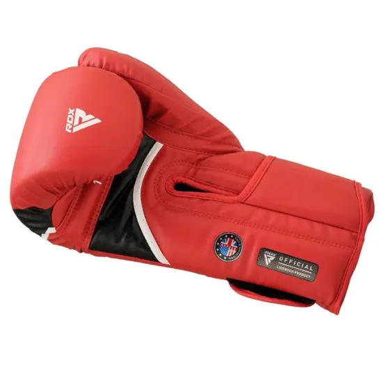 Боксерские перчатки RDX AURA PLUS T-17 Red/Black 10 унций