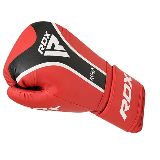 Боксерские перчатки RDX AURA PLUS T-17 Red/Black 10 унций