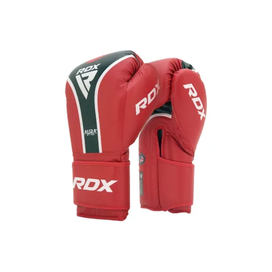 Боксерские перчатки RDX AURA PLUS T-17 Red/Black 10 унций