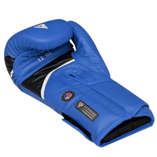 Боксерські рукавиці RDX AURA PLUS T-17 Blue/Black 10 унцій