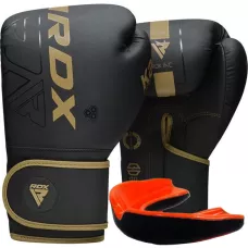Боксерські рукавиці RDX F6 Kara Matte Golden 10 унцій
