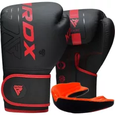 Боксерские перчатки RDX F6 Kara Matte Red 14 унций