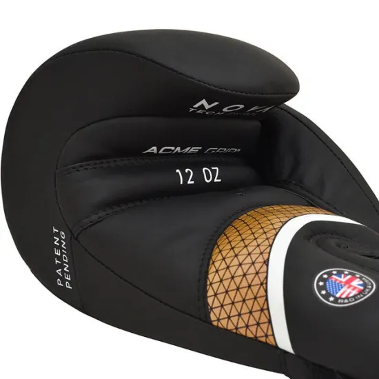 Боксерські рукавиці RDX AURA PLUS T-17 Black Golden 10 унцій 