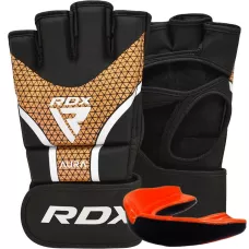 Рукавиці для ММА RDX AURA PLUS T-17 Black Golden S