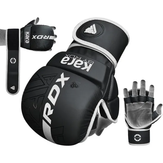 Рукавиці для ММА RDX F6 KARA Matte White Plus S/M
