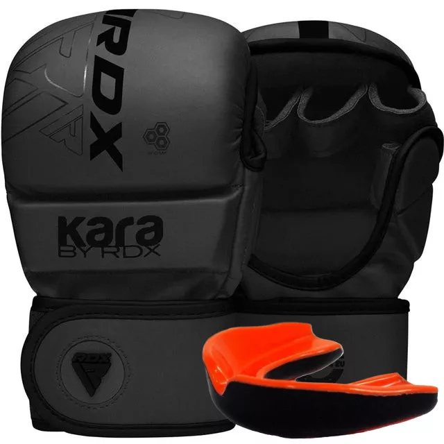 Рукавиці для ММА RDX F6 KARA Matte Black Plus S/M