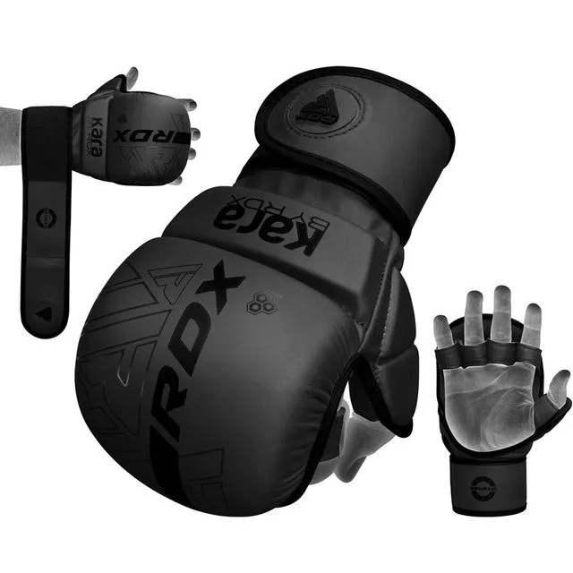 Рукавиці для ММА RDX F6 KARA Matte Black Plus S/M