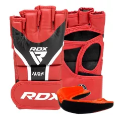 Рукавиці для ММА RDX AURA PLUS T-17 Red/Black S