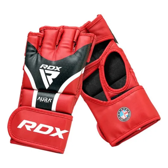 Рукавиці для ММА RDX AURA PLUS T-17 Red/Black S