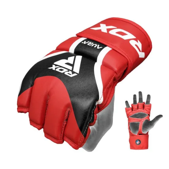 Рукавиці для ММА RDX AURA PLUS T-17 Red/Black S