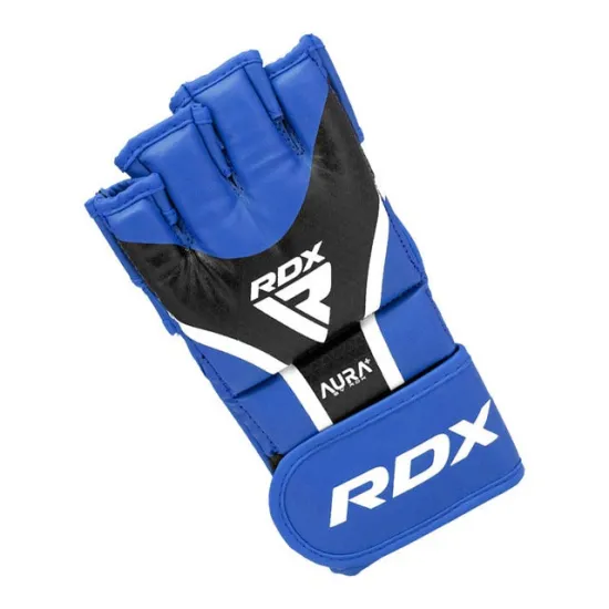 Перчатки ММА RDX AURA PLUS T-17 Blue/Black S
