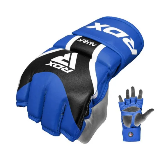Перчатки ММА RDX AURA PLUS T-17 Blue/Black S