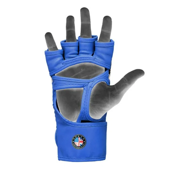 Перчатки ММА RDX AURA PLUS T-17 Blue/Black S