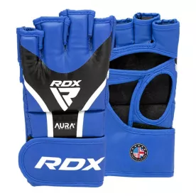 Перчатки ММА RDX AURA PLUS T-17 Blue/Black S